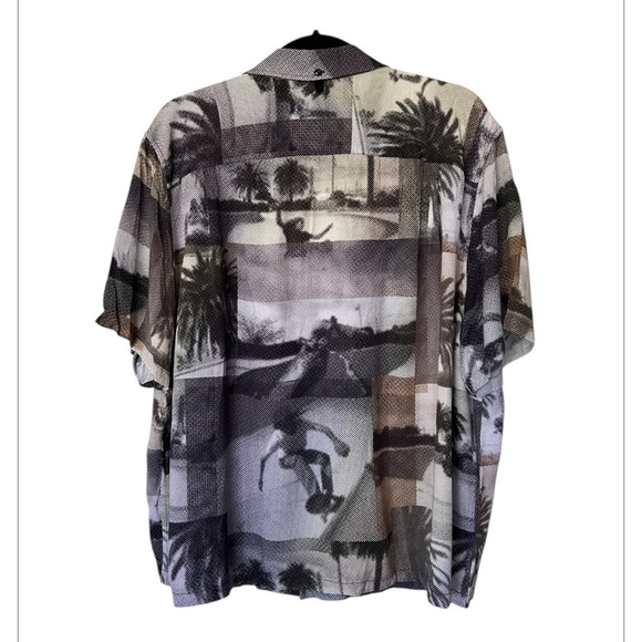 Rag & Bone Avery Print Camp Shirt Cali Skate Excellent Size XXL - Picture 2 of 9